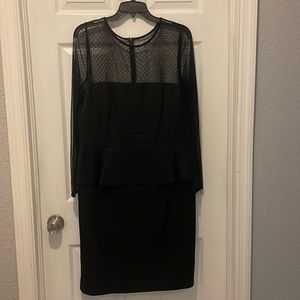 David Meister Peplum Dress